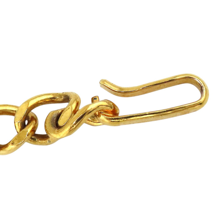 CHANEL  
COCO CC logo 1982 métal couleur or  
Ceinture chaîne vintage avec logo Coco