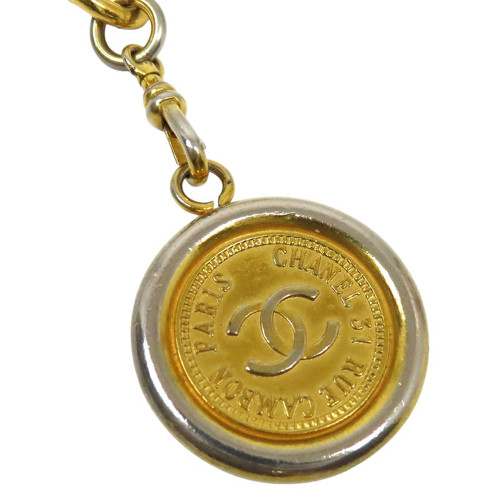 CHANEL 
COCO CC ロゴプレート ゴールドカラーメタル 
ココマーク ヴィンテージ チェーンベルト