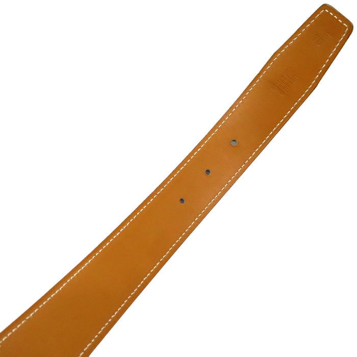 HERMES 
H Buckle Ash □D Mark Silver-Colored Metal 
Constance Belt Reversible 32MM