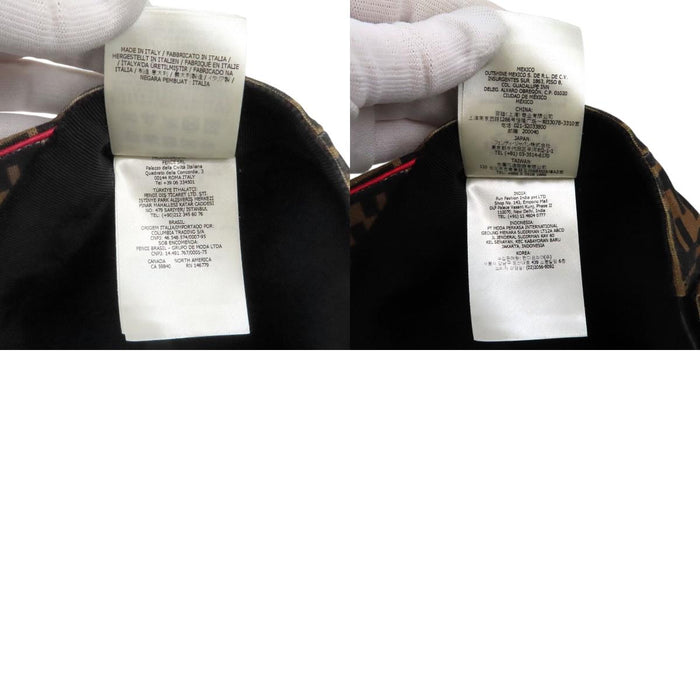 FENDI  
Casquette de baseball en toile à motif FF  
Motif Zucca