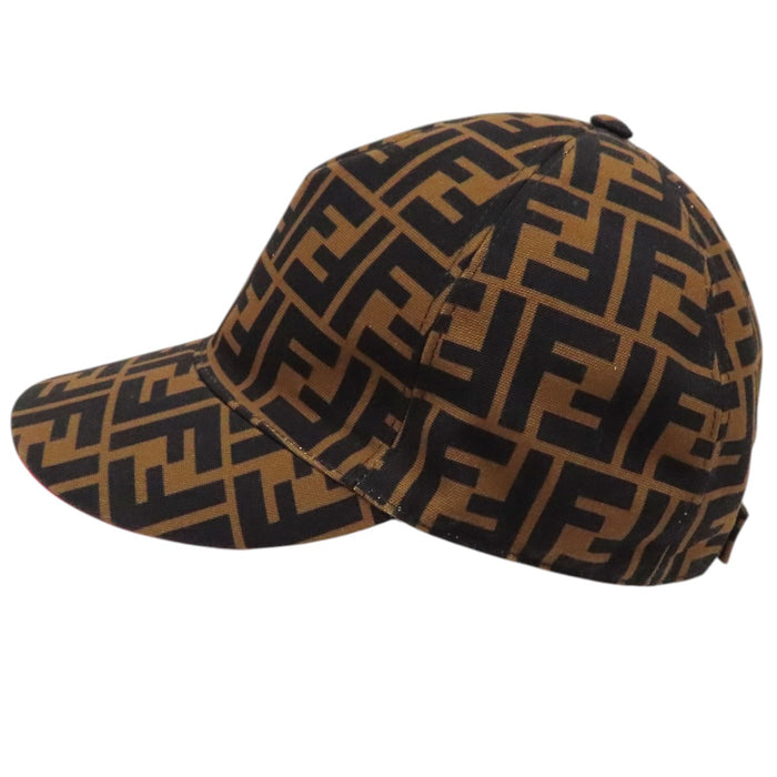 FENDI  
Casquette de baseball en toile à motif FF  
Motif Zucca