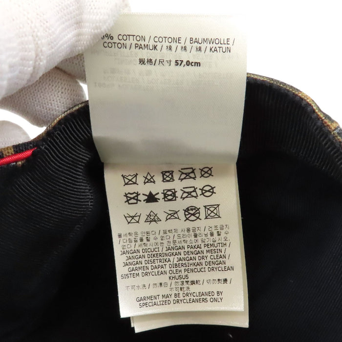 FENDI  
Casquette de baseball en toile à motif FF  
Motif Zucca