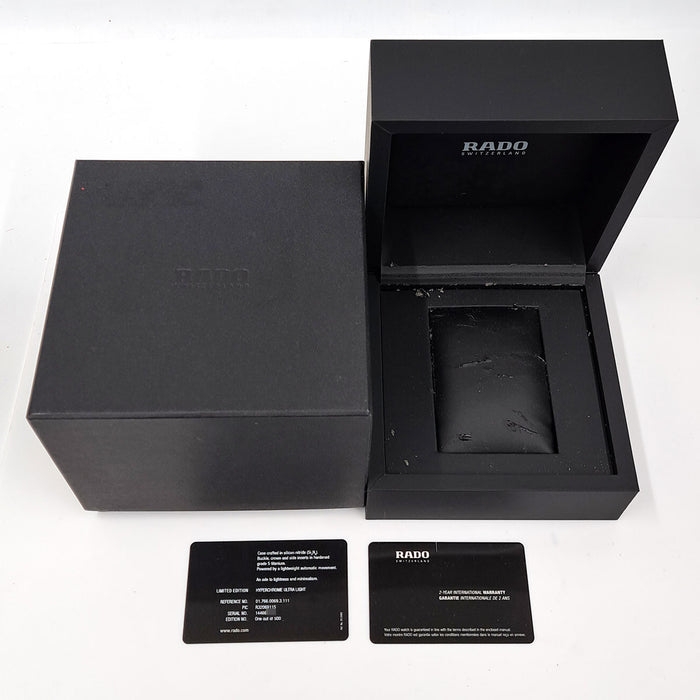 RADO  
HyperChrome Ultra Light Édition Limitée  
Avec boîte et certificat d'authenticité