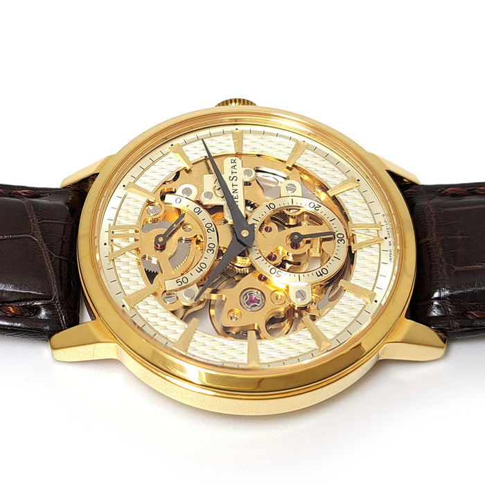 ORIENT 
Orient Star Skeleton 
With Box and Guarantee