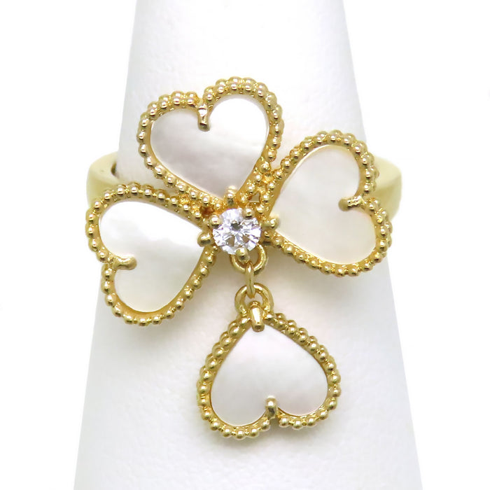 Van Cleef & Arpels  
甜蜜四葉草永恆系列戒指