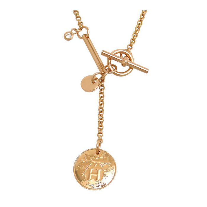 HERMES Ex Libris Necklace PM