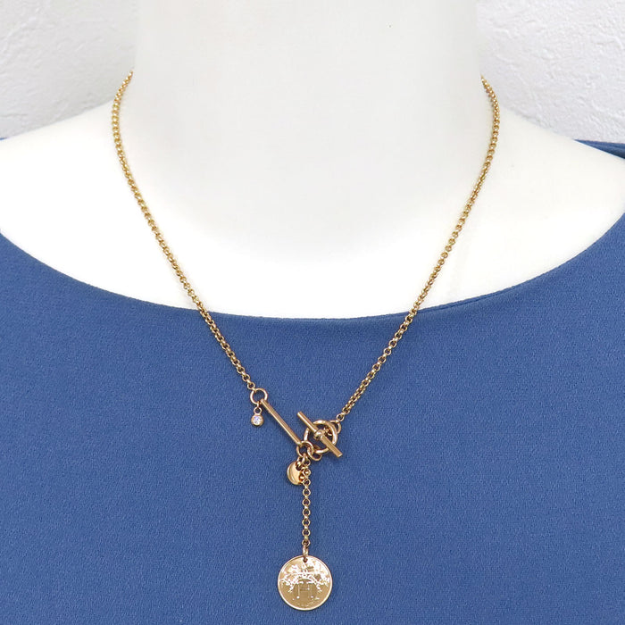 HERMES Ex Libris Necklace PM