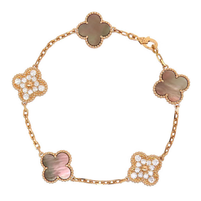 Van Cleef & Arpels 
Bracciale Vintage Alhambra 5 motivi