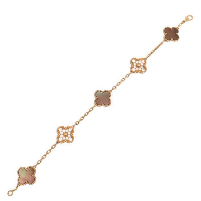 Van Cleef & Arpels 
Bracciale Vintage Alhambra 5 motivi