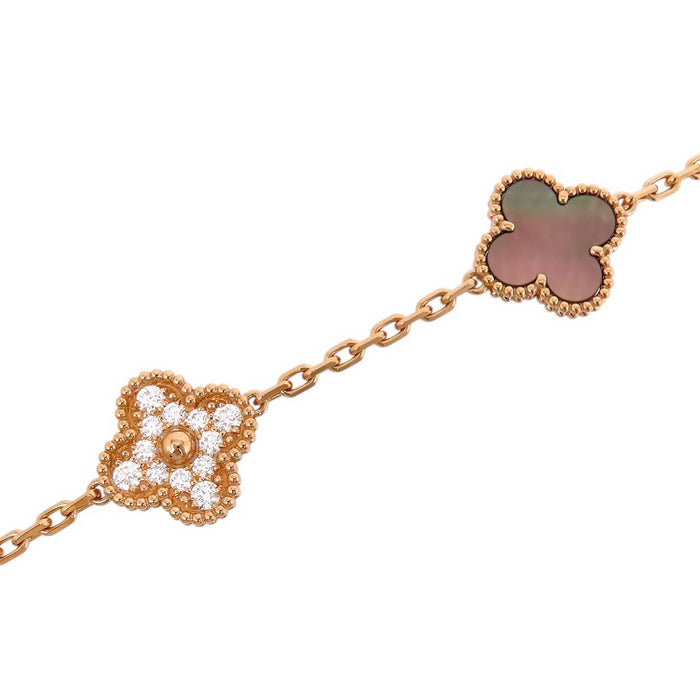 Van Cleef & Arpels 
Bracciale Vintage Alhambra 5 motivi