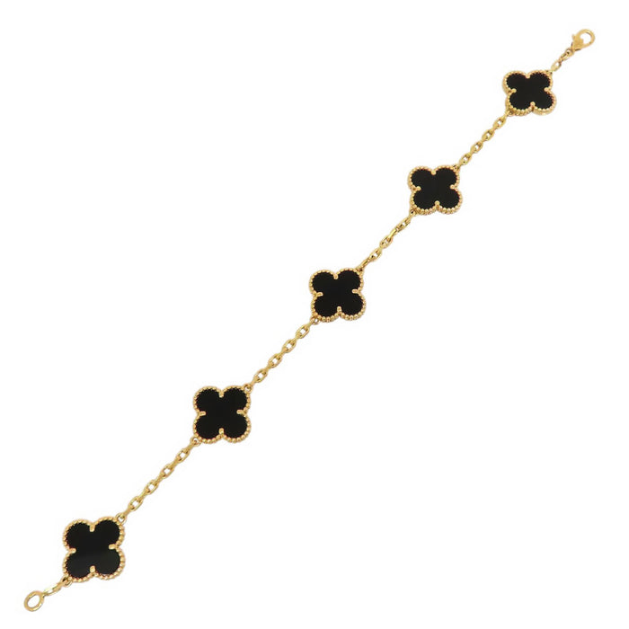 Van Cleef & Arpels  
复古阿尔罕布拉手链 5颗图案