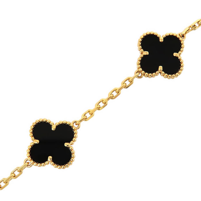 Van Cleef & Arpels  
复古阿尔罕布拉手链 5颗图案