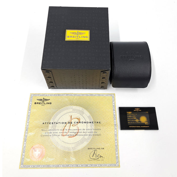 BREITLING 
クロノマット 44 ブルーインパルス 松島基地 
箱ギャラ付