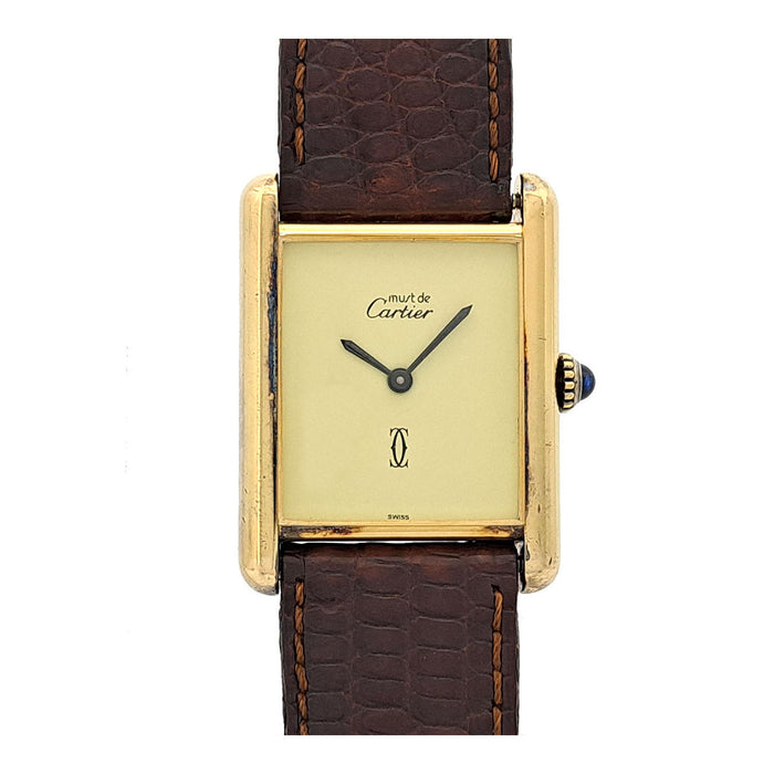 CARTIER 
タンク ヴェルメイユ 手巻き