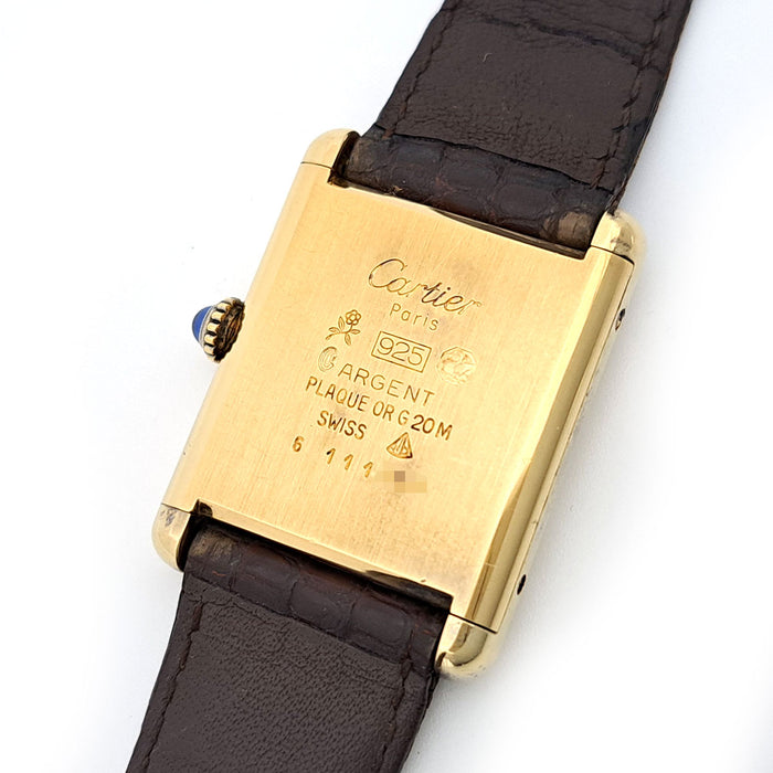 CARTIER 
タンク ヴェルメイユ 手巻き