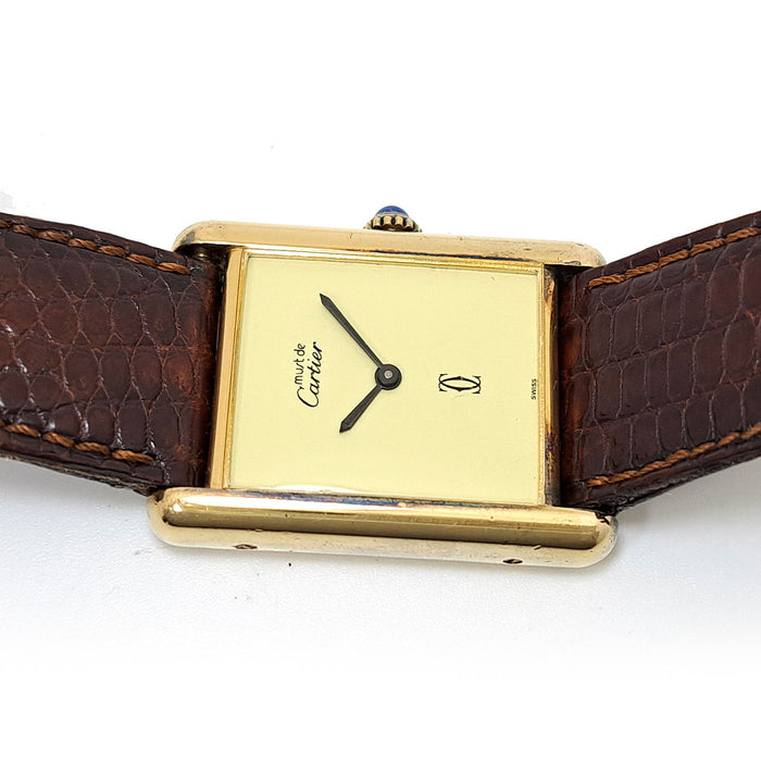 CARTIER 
タンク ヴェルメイユ 手巻き