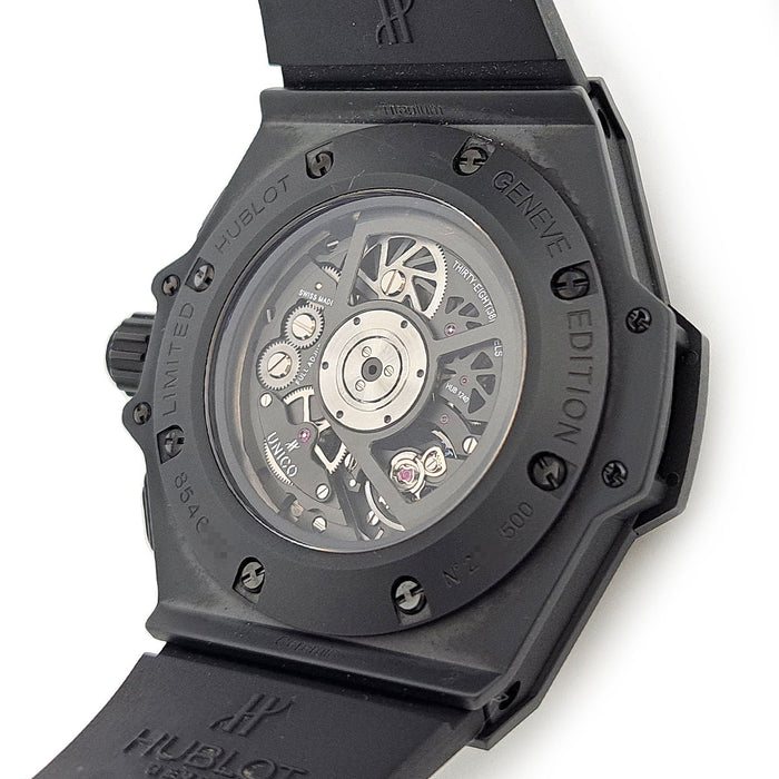 HUBLOT 
キングパワー ウニコ オールブラック フライバッククロノグラフ 
箱ギャラ付