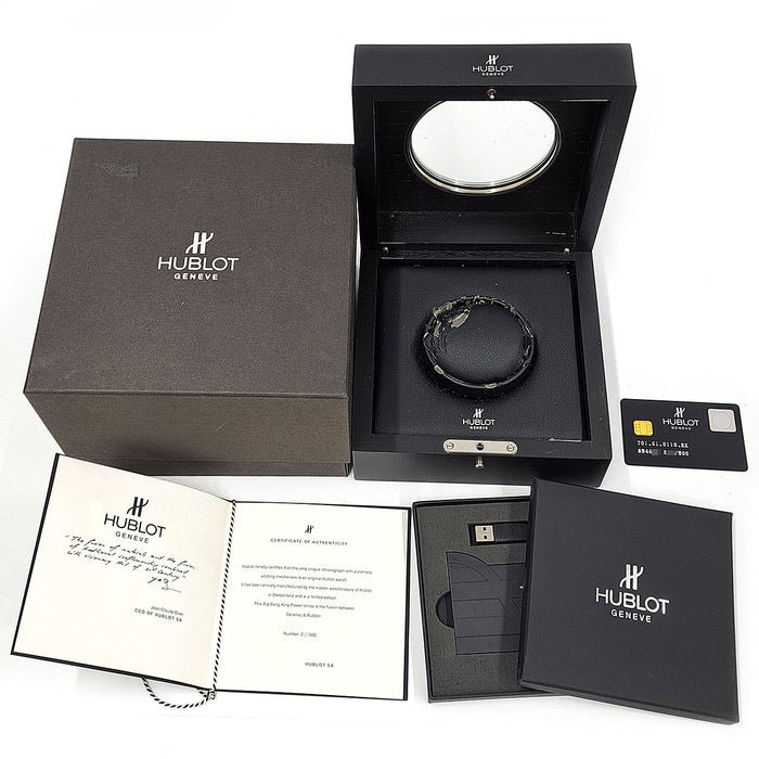 HUBLOT 
キングパワー ウニコ オールブラック フライバッククロノグラフ 
箱ギャラ付