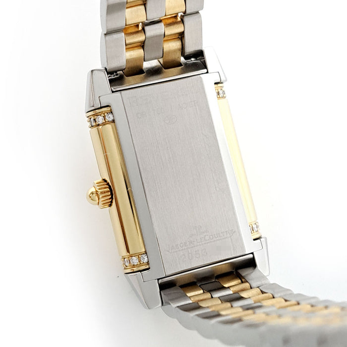 JAEGER-LECOULTRE  
Reverso Duetto Lunette Diamants  
Avec boîte et certificat