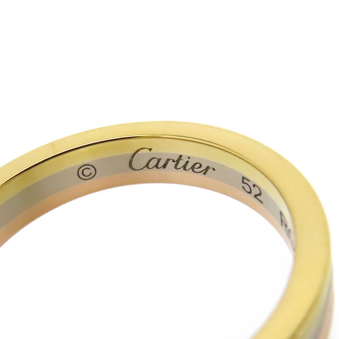 CARTIER 
Three Gold Wedding Band Ring