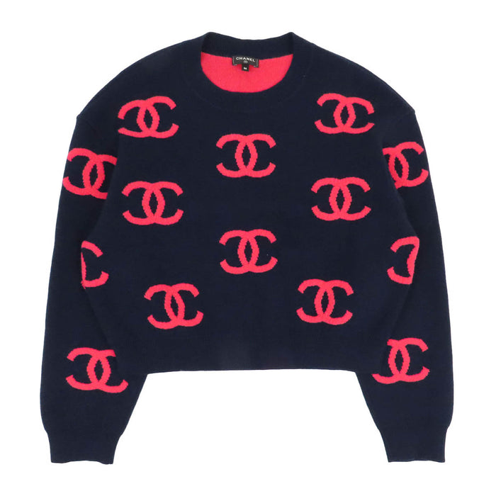 CHANEL 
COCO CC ロゴ 総柄 
ココマーク カシミヤ ニット
