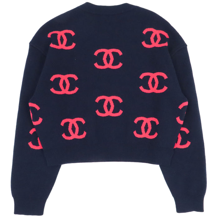 CHANEL 
COCO CC ロゴ 総柄 
ココマーク カシミヤ ニット