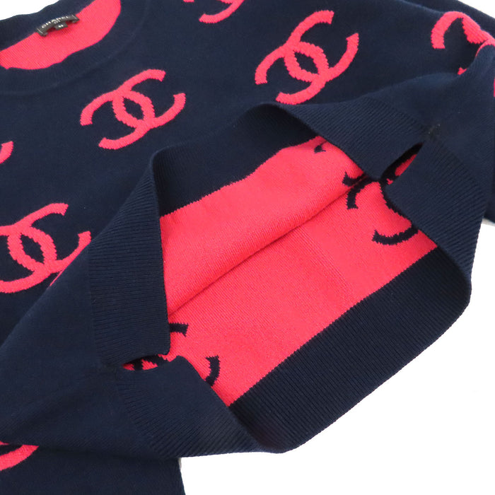 CHANEL 
COCO CC ロゴ 総柄 
ココマーク カシミヤ ニット