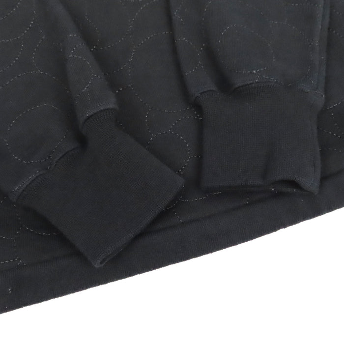 CHANEL  
COCO CC motivo totale bottone Coco  
Felpa con ricamo Camelia e logo Coco