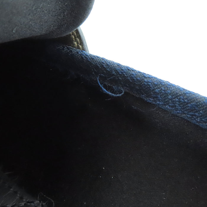 CHANEL 
COCO CC ロゴ 17C ファブリック レザー 
ココマーク ローファー