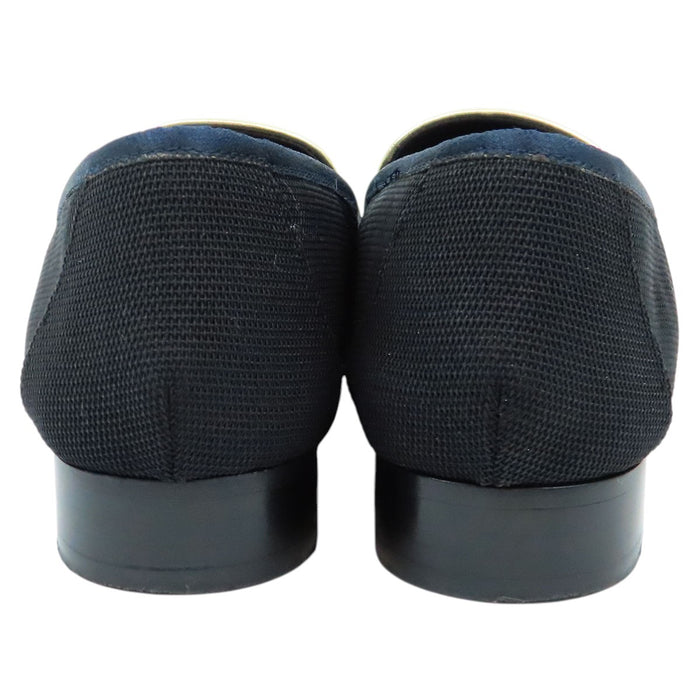 CHANEL 
COCO CC ロゴ 17C ファブリック レザー 
ココマーク ローファー