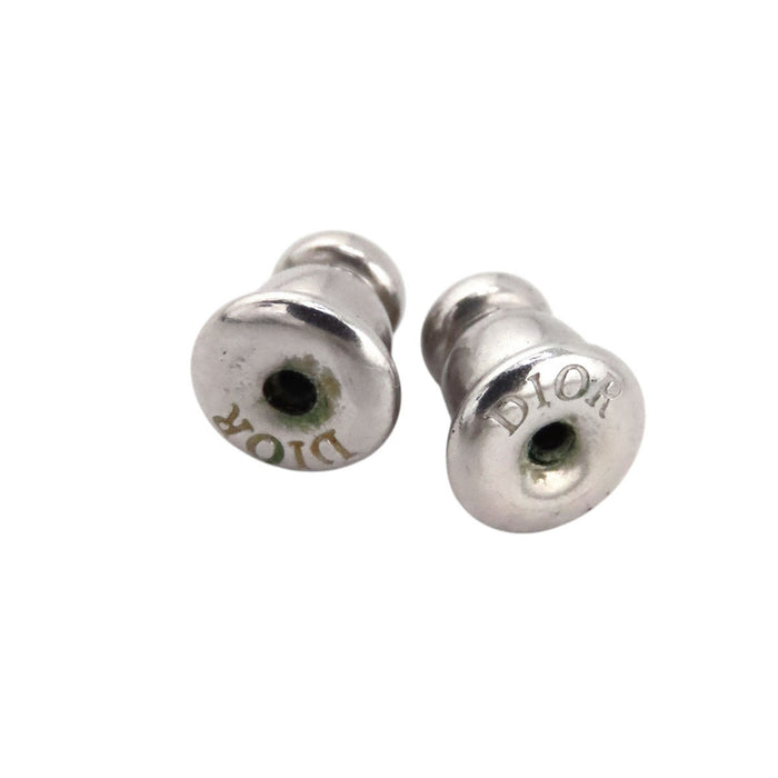 Dior  
Boucles d'oreilles CD LOCK en métal couleur argent avec logo et strass