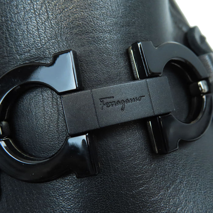 Salvatore Ferragamo 
ロゴ ダビデ ビットローファー ラバーソール 0026629 
ガンチーニ DAVID ローファー