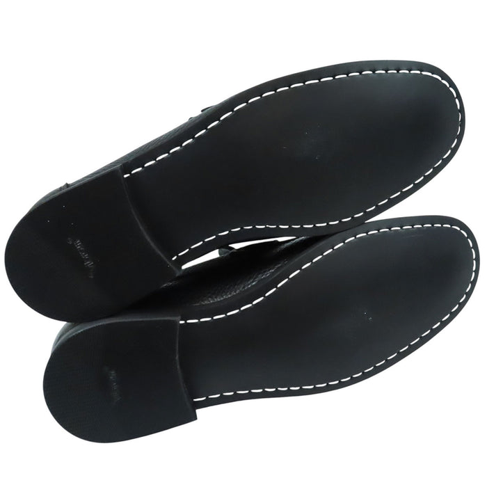 Salvatore Ferragamo 
レザー シボ皮 
ロゴ ビット ローファー