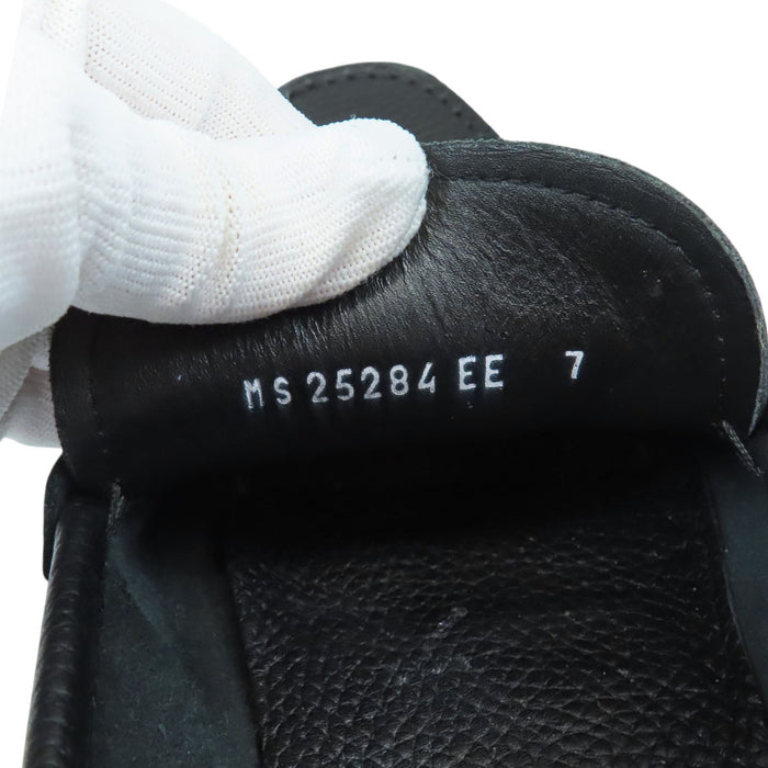 Salvatore Ferragamo 
レザー シボ皮 
ロゴ ビット ローファー