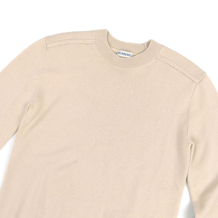 BURBERRY 
ロゴ ニット 
チェックラベル ウールセーター