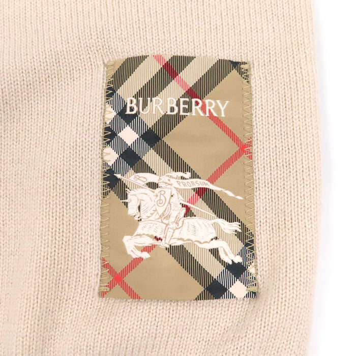 BURBERRY 
Logo Knit 
Check Label Wool Sweater