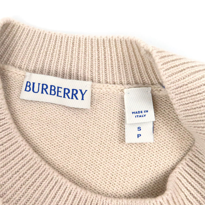 BURBERRY 
ロゴ ニット 
チェックラベル ウールセーター