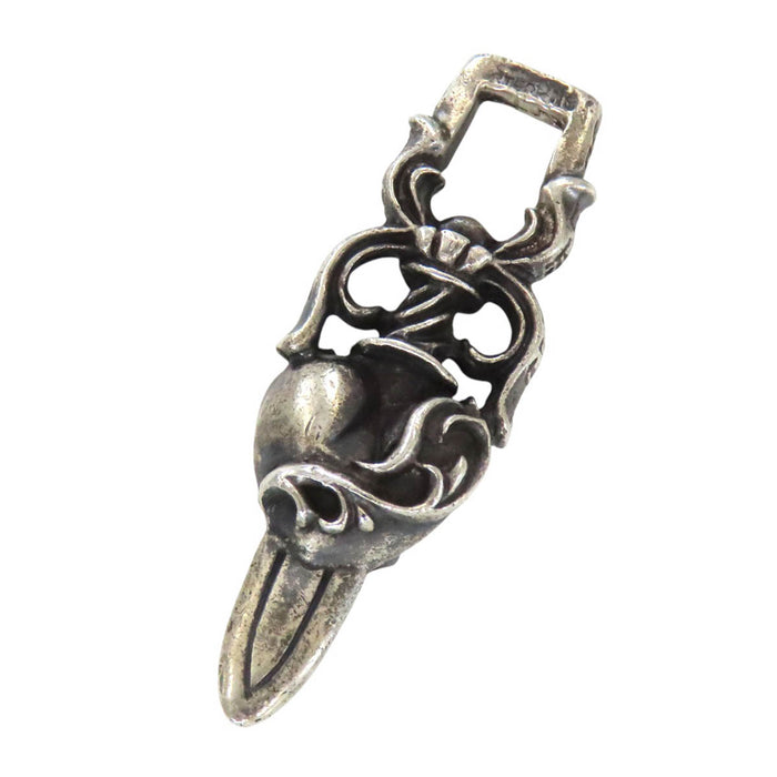 CHROME HEARTS CH HEART DAGGER Sterling Silver Dagger Heart Pendant