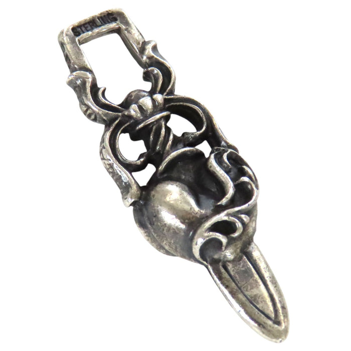 CHROME HEARTS 
CH HEART PUGNALE ARGENTO STERLING 
PUGNALE CUORE CIONDOLO