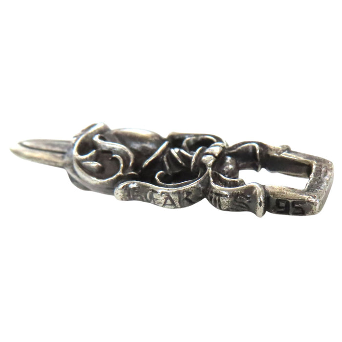 CHROME HEARTS 
CH HEART PUGNALE ARGENTO STERLING 
PUGNALE CUORE CIONDOLO