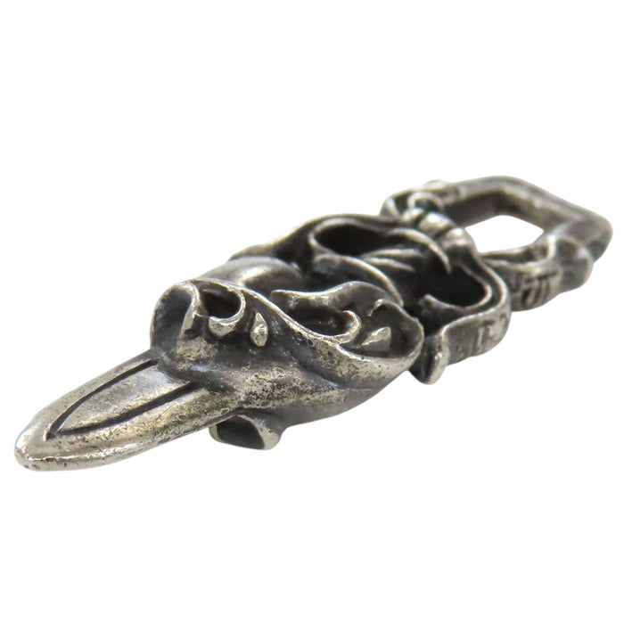 CHROME HEARTS 
CH HEART PUGNALE ARGENTO STERLING 
PUGNALE CUORE CIONDOLO