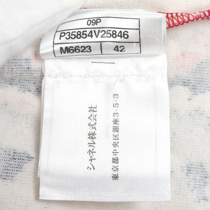 CHANEL 
COCO CC ロゴ カメリア 総柄 ノーカラー 09P 
ココマーク ベロア ジップアップ カーディガン 
スポーツライン