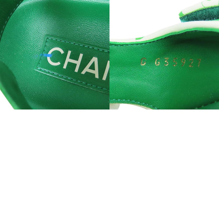 CHANEL 
COCO CC ロゴ 
ココマーク カメリア レザー スポーツサンダル