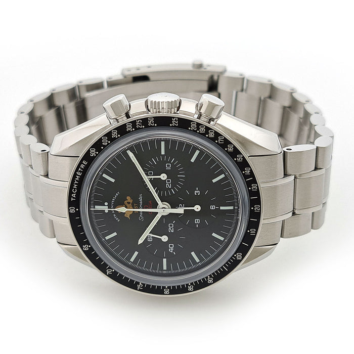 OMEGA 
Speedmaster édition 50e anniversaire FULLSET révisé 
avec boîte et garantie