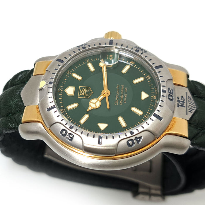 TAG HEUER 
Série 6000 Cadran vert Révisé