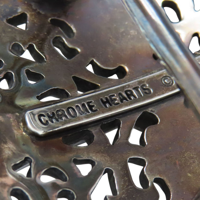 CHROME HEARTS 
CH OVAL CROSS STRAP Argent sterling 
Ceinture boucle croix ovale classique