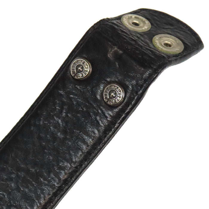 CHROME HEARTS 
CH Oval Cross Strap Sterling Silver 
Classic Oval Cross Buckle Belt
