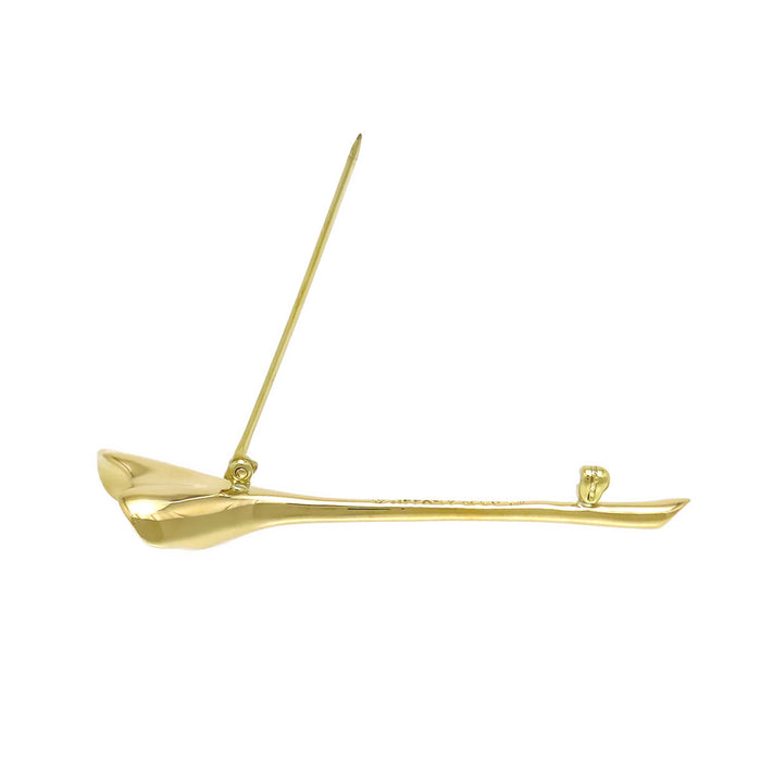 TIFFANY&Co. 
Broche motif Ginkgo biloba