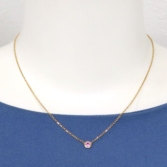CARTIER 
ディア マン レジェ ネックレス ピンクサファイア