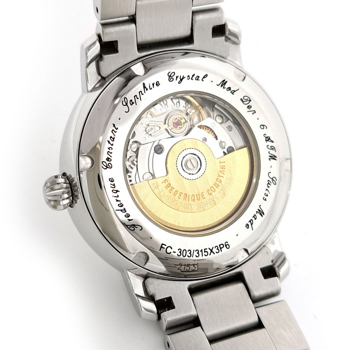 FREDERIQUE CONSTANT  
经典心跳日期款  
附带盒子和保卡
